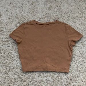 Tan crop top